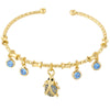 Candy Color Charm Bracelet with Adjustable Open Bangle - Image 7