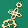 Oversized Acrylic Flower Pattern Bell Long Drop Earrings Boho Exaggerated Gold Color Geometric Pendant Earring for women Jewelry - Image 2
