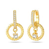 Silver Star Moon Bee Golden Earring For Women Sparkling Zircon Wedding Engagement Jewelry Gift - Image 35