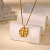 Stainless Steel Geometric Necklace For Women Sun Sunflower Pendant Clavicle Chain Aesthetic Jewelry Accessories - Image 16