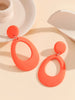 Colorful Acrylic Geometric Drop Earrings for Women Lightweight Boho Chic Dangle Jewelry Accessory - Image 9