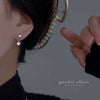 Sell Silver Zircon Earrings for Women Silver Ear Studs Initial Earrings - Image 4