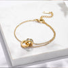 Gold Plated Stainless Steel Dazzling Zircon Bracelet for Women Girls Roman Number Design Charm Party Jewelry Gift - Image 4