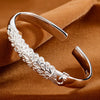 Silver Charms Bangles For Women Design Sparking Gypsophila Star Bracelets Party Wedding Jewelry - Image 9