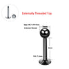 1PC ASTM Titanium Tragus Piercings Labret Stud Lip Rings Helix Piercing Ear Oreja Cartilage Earring 14G 16G Body Jewelry - Image 15