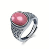 Vintage Silver Ring Tiger's Eye Stone 10 14MM Retro Style Large Stone Finger Rings Jewelry for Men - Image 13