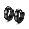 1 Pair/9 Pairs Hoop Earrings for Men Women Unisex Stainless Steel Black Silver Color Men's Huggie Hoop Earrings Set - Image 16