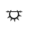 1pc Stainless Steel Cone Silver/Black Color Ear Cartilage Spike Hoop Earring, Tragus Helix Daith Piercing Jewelry For Men - Image 9