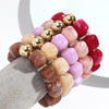 Acrylic Square Beads Elastic Bracelets for Women Boho Irregular Stone Shape Beaded Handmade Bracelet Bangle Retro Jewelry Gifts - Image 5