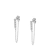 Small Hoop and Stud Earrings with Charm and Chain Styles - Image 45