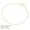 Box Chain Necklace Smooth Stainless Steel Choker Necklace Friendship 2MM Gold Color Women Gift Jewelry - Image 7