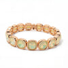 Summer 10mm Crystal Bangle For Women Gold Color Square Rhinestone Elastic Bracelets - Image 13