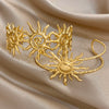 316L Stainless Steel Sunflower Open Cuff Bangles Bracelet Punk Y2K Gold Plated Charms Jewelry Women's Men Gifts - Image 4