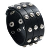 Wide PU Leather Bracelet Punk Bracelet Adjustable Goth Cuff Bracelet Gothic Rivet Buckle Wristband For Women Mens Jewelry - Image 5