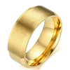 8mm Matte Finish Simple Classic Men Rings Blue Black Rose Gold Color Stainless Steel Jewelry - Image 2
