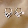 2PCS/Set Gold Color Hoop Earrings for Women Korean Design Crystal Pearl Dangle Earring Jewelry De - Image 7