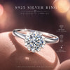 Adjustable Size Rings With Gra Round Diamond For Women Gift Silver Jewelry - Image 6