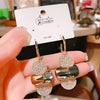 Temperament Geometric Stainless Steel Round Dangle Earrings for Women Crystal Zircon Pendant Jewelry Gifts - Image 2