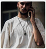 Layered Necklaces for Men, Sailing Travel Compass Pendant, Stainless Steel Cuban Figaro Wheat Chain, Casual Retro Collar - Image 16