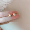 Silver Korean Version Pearl Earrings French Style Elegant Temperament Accessory for Women - Image 3