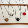 Metal Ball Pendant Necklace for Women Design Long Adjustable Sweater Chain Jewelry Accessories - Image 2