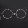 2Pcs/set Magnet Couple Bracelets Heart Attraction Bracelet Stainless Steel Charm Simple Cuban Chains Key Lock Jewelry Gifts - Image 22