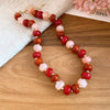 Multi-color Smudging Round Beads Acrylic Choers Necklaces Retro Smudging Resin Collarbone Chain Charms Party Jewelry Gifts M1 - Image 12
