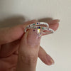 Silver Colour Zircon Small Ring Wedding Adjustable Rings For Women Jewelry Money - Image 2