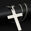 316L Stainless Steel Casting Metal Cross Pendant Necklace For Men Women Punk Hip Hop Chain Collar Jewelry - Image 8