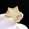 Hip Hop Rock Five Star Rings Men Women Rhinestones Zircon Pentagram Rings Women Wedding Party - Image 3