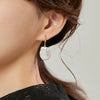 Silver Drop Earrings Baroque Shape Freshwater Pearl Earrings for Women - Image 3