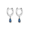 Gold Silver Color Teardrop Slim Zircon Drop Earrings For Women Hoop Colorful Earring Party Jewelry - Image 13
