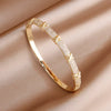Classic Zirconia Cross Charm Bracelets for Women Jewelry Elegant Bangle - Image 26