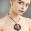 Long Chain Geometric Pendant Wooden Necklaces Pendants Sweater Necklaces Handmade Jewelry Gifts For Women - Image 38