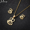 Cartoon Bowknot Mouse Stainless Steel Jewelry Set for Women Anime Animal Necklace Earrings Party Accessories - Image 18