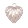 Brass Heart with CZ Zirconia Paved Charm Pendant, Gold Plated Zircon Jewelry Finding Supplies - Image 14