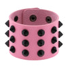 Gothic Spike Bracelet Black Wide Leather Punk Bracelets for Women Men Goth Girl Cuff Bangle Studded Wristband Unisex Jewelry - Image 3
