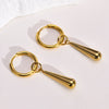 Long Water Drop Dangle Huggie Hoop Earrings for Women, Stainless Steel Teardrop Earrings - Image 5