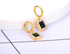Stainless Steel Geometric Square Hoop Earrings Sparkling Cubic Zirconia Crystal Earrings Jewelry For Women - Image 44
