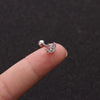 Stainless Steel Mini Stud Earring with Stone Accent for Helix and Cartilage Piercings - Image 21