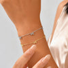 Classic Dainty Gold Plated Bowknot Bracelet for Women, Stainless Steel Thin Chain Bow Charm Bracelet, Minimalist Jewelry - Image 2