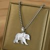 Stainless Steel Bear Pendant Necklace For Women Men Chains Jewelry Birthday Gifts Animal Choker Collar Accessories - Image 5