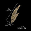 Men Feather Brooch Pin, Vintage Alloy Feather Brooch, Men's Leaf Suit Collar Pin - Image 3
