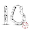 Silver Hoop Earrings Star Moon Stud Drop Earrings For Woman Party Wedding Accessories Jewelry Gift - Image 13