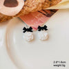 Flower Hanging Earrings for Women Pink White Color Translucent Petals Crystal Imitation Pearl Female Dangle Earrings - Image 18