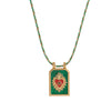 and Simple Colored Heart Tarot Card Pendant Necklace, Women's Collarbone Chain, Gold-Plated and Color Preserving - Image 8