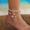 Bohemian Sea Shell Woven Anklet For Women Ceramic Fish Heart Shells Beads Bracelet On The Leg Boho Beach Barefoot Sandal Jewelry - Image 14