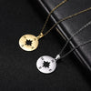 Stainless Steel Necklace For Women Lover's Gold Color Tiny Round Compass Handmade necklace jewelry - Image 3