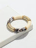 Acrylic Bamboo Curved Tube Couple Bracelets for Women Men Leopard Resin Chunky Elbow Beads Elastic Bangle Stack Jewelry Gift - Image 10