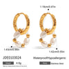 Elegant Water Drop Imitation Pearl Pendant Long Earrings With Star Heart Jewelry Accessory For Womens - Image 11
